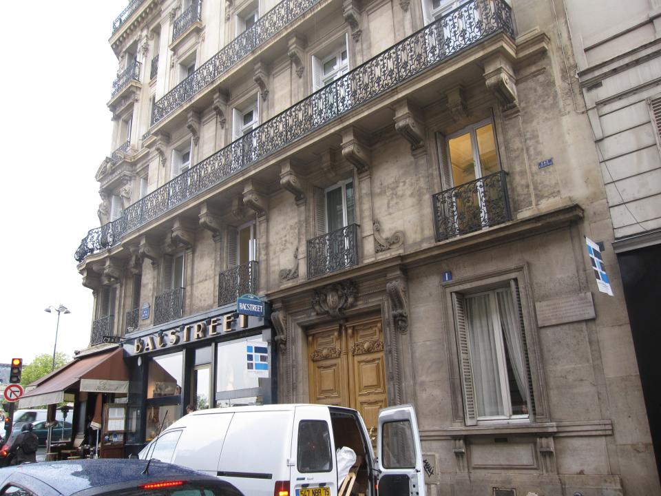 Corot's parents had a clothing shop here, at 1 rue de Bac, Paris near the Seine River (6th arrondissement)