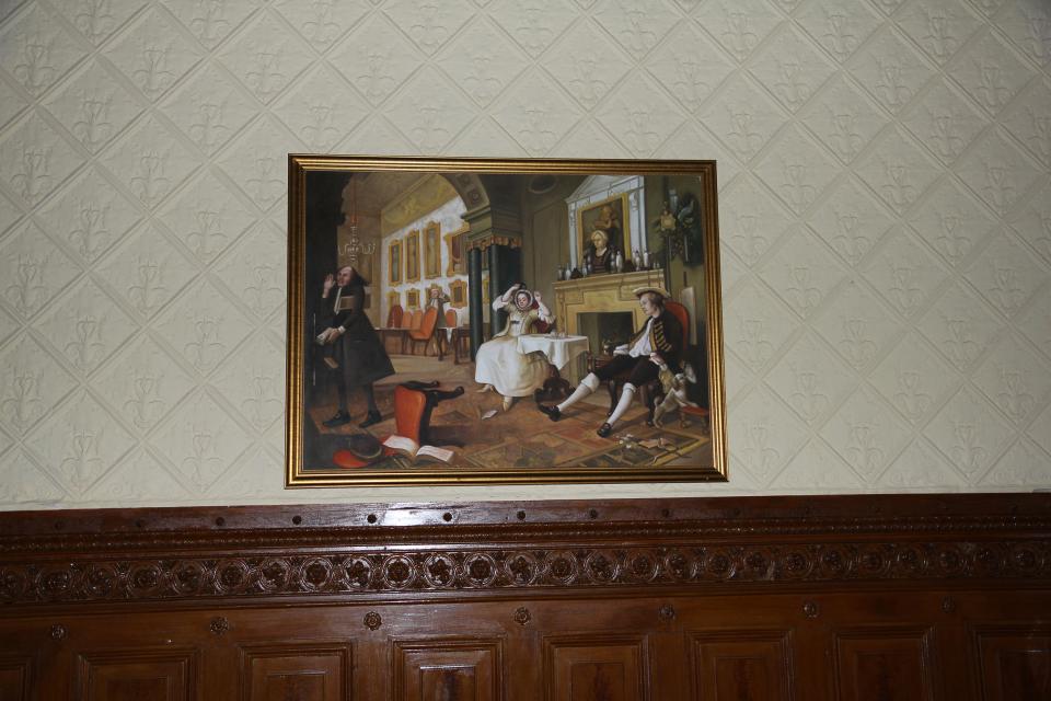 Unknown artist, copy of Hogarth's 'The Tete a Tete', Schloss Neetzow, Germany