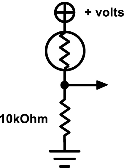 Photoresistor-based infrared detector circuit