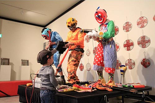 Toydeath performing at OP SHOP: TOYDEATH in 2013 at Maitland Regional Art Gallery