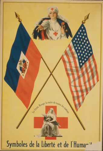 Red Cross poster during the U.S. occupation of Haiti