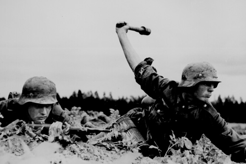 German troops fighting in the Soviet Union