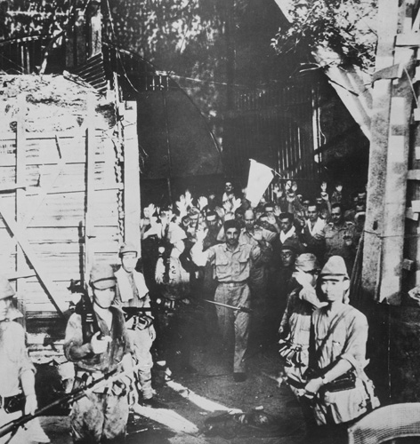 American troops surrendering on Corregidor