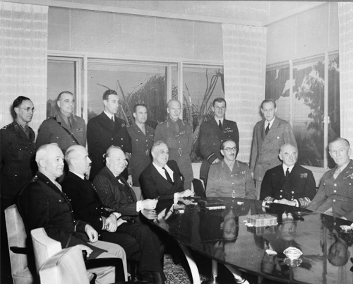 Allied leaders meeting at Casablanca