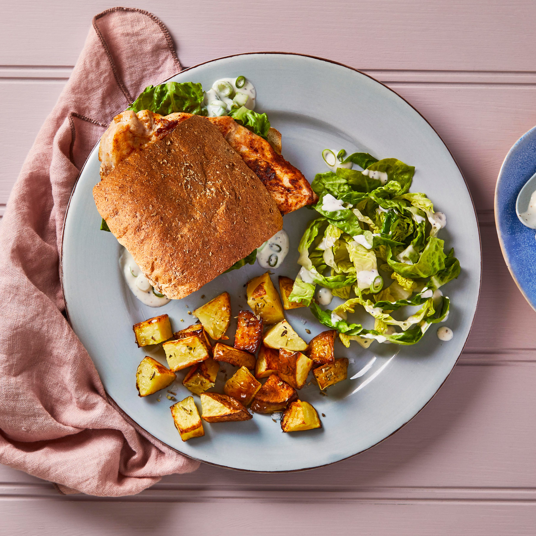 Spiced Chicken Wholemeal Sandwich With Garlic Mayo - Gousto