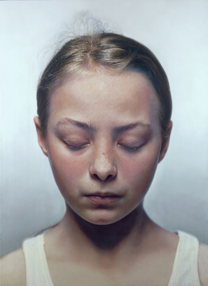 Gottfried Helnwein | WORKS | Mixed Media on Canvas | Head of a