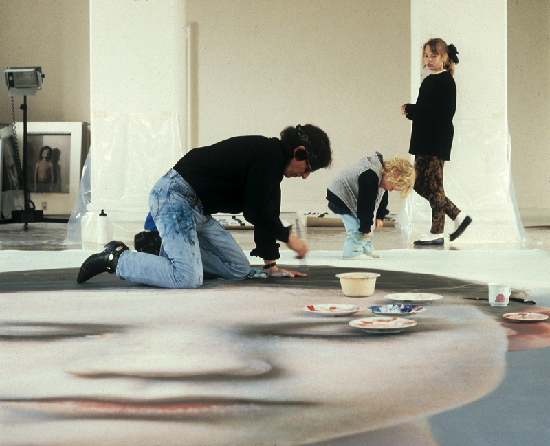 Gottfried Helnwein | ARTIST | Studio + Life | Helnwein works on
