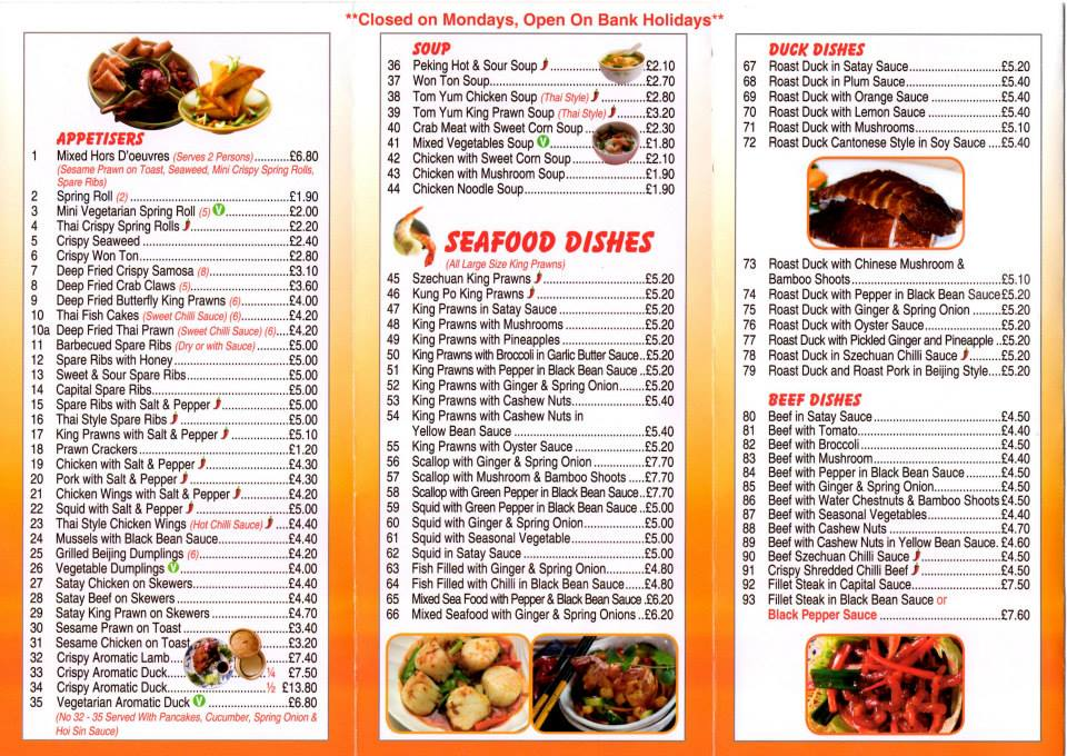 Beijing Chinese Cafe Menu Beijing Chinese Cafe Menu