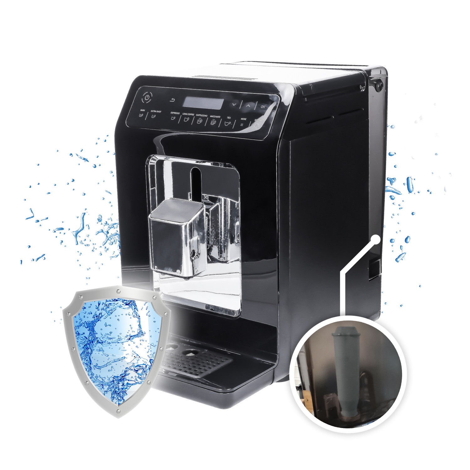 6x Wasserfilter für Krups XP7240 komp mit F088 XP Claris