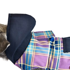 Chubasquero con capucha Lavanda - Detalle capucha