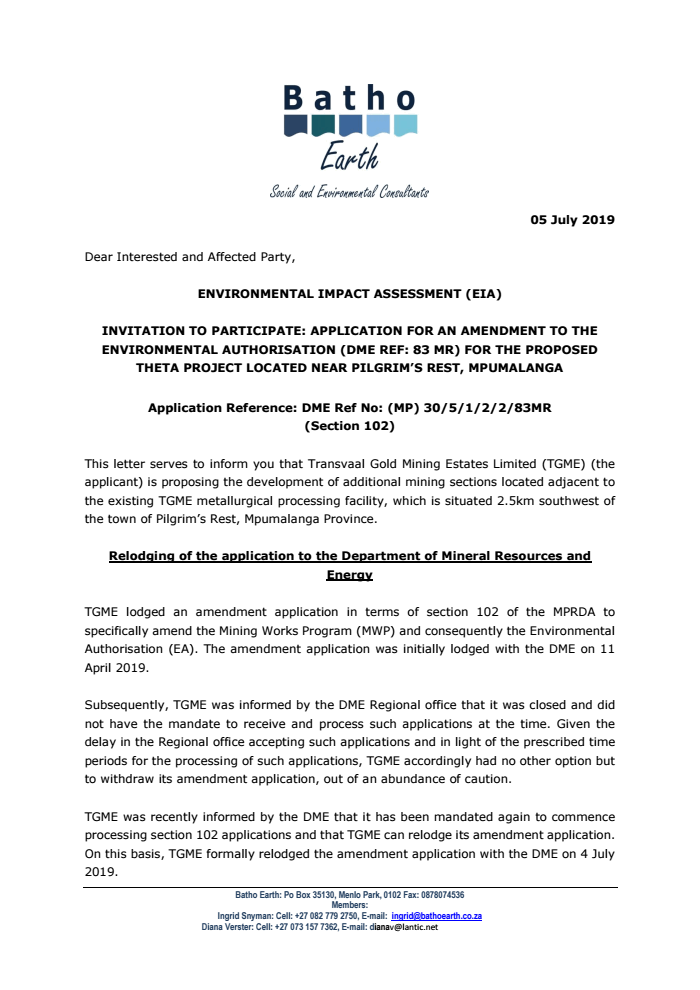 batho cover letter re announces 83mr application 05july2019 cover letter application