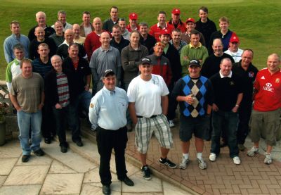 players at the start of the 5th annual auld boy's championship in september 2009