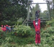 Chloe on death slide