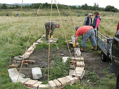 jonty at work on a good foundation