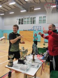 men's doubles plate winner
