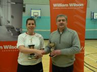 trophy  for singles and ladies doubles 2013