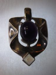 Amethyst & Rainbow Moonstone Pendant, £25.00 inc. FREE postage.