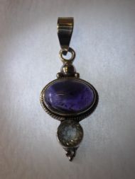 Amethyst & Blue Topaz Pendant, £30.00 inc. FREE postage.