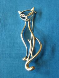 Sterling Silver Cat Brooch £25.00 inc. FREE postage.
