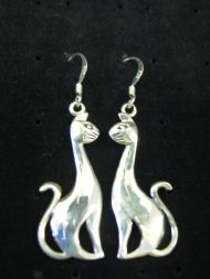 Sterling Silver Cat Earrings £17.50 inc FREE postage.