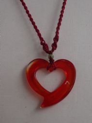 Glass Pendant, With adjustable cotton cord, £8.00 inc. FREE postage