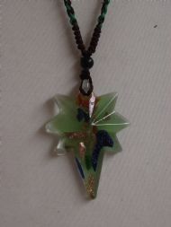 Glass Pendant, With adjustable cotton cord, £8.00 inc. FREE postage
