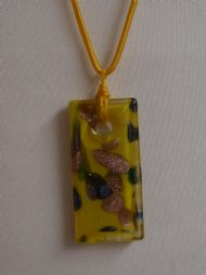 Glass Pendant, With adjustable cotton cord, £8.00 inc. FREE postage