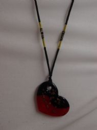 Glass Pendant, With adjustable cotton cord, £8.00 inc. FREE postage