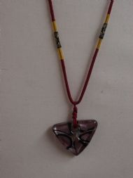Glass Pendant, With adjustable cotton cord, £8.00 inc. FREE postage