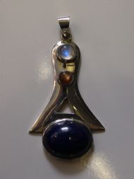 Lapis Rainbow Moonstone & Sunstone Pendant, £37.50 inc. FREE postage.