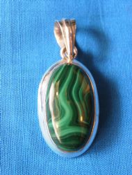 Malachite Pendant, £27.50 inc. FREE postage