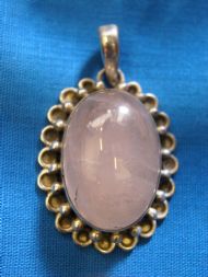 Rose-Quartz Pendant, £27.50 inc. FREE postage.