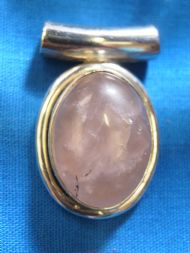 Rose-Quartz Pendant, £27.50 inc. FREE postage.