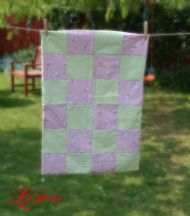 Girls Patchwork Quilted Blanket 