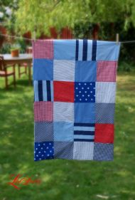 Boys Patchwork Quilted Blanket 