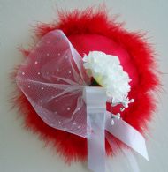 Fun Red Silk Fascinator
