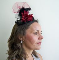 Black Burlesque Fascinator