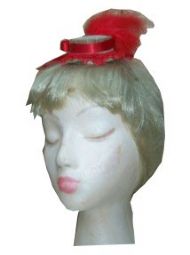 Sinamay Red Boater