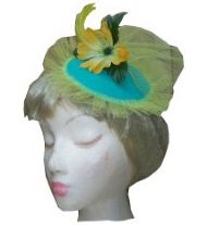 Funky Green and Yellow Fascinator