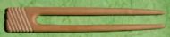 Cherry Reeded Hair Fork