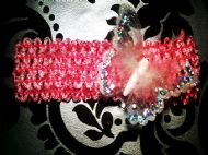 butterfly clip-on on 1.5in red hairband