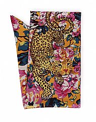 Leopard Floral Satin Scarf