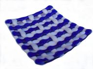 Blue & White Woven Dish