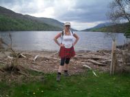 Sonja at Loch Lochy