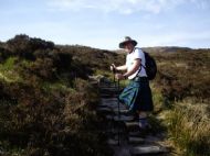 Stephen on West Highland Way- Devils Staircase