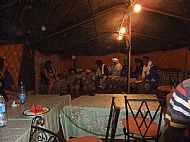 Inside the Bedouin tent