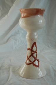 White and Red Goblet