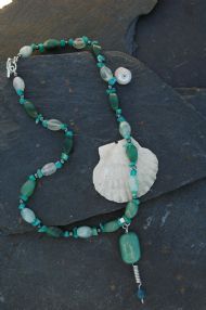 Fluorite necklace w/ pendant