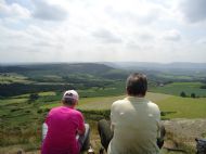Lunch at the summit - Roseberry Topping July 2013