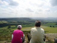 Lunch at the summit - Roseberry Topping July 2013